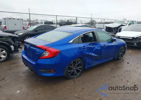 2020 Honda Civic Sport z USA, uszkodzony, nr VIN 19XFC2F85LE029385